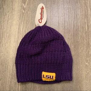 LSU Tigers Captivating‎ Headwear Crochet Beanie Unisex Adult OSFA NWT